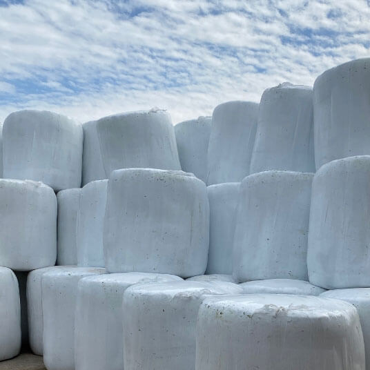 Fiber4Silage the ultimate silage stretch wrap - round bales